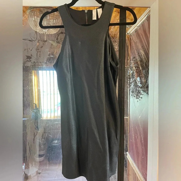 Forever 21, Black Suede Racerback Mini Dress - Picture 1 of 4